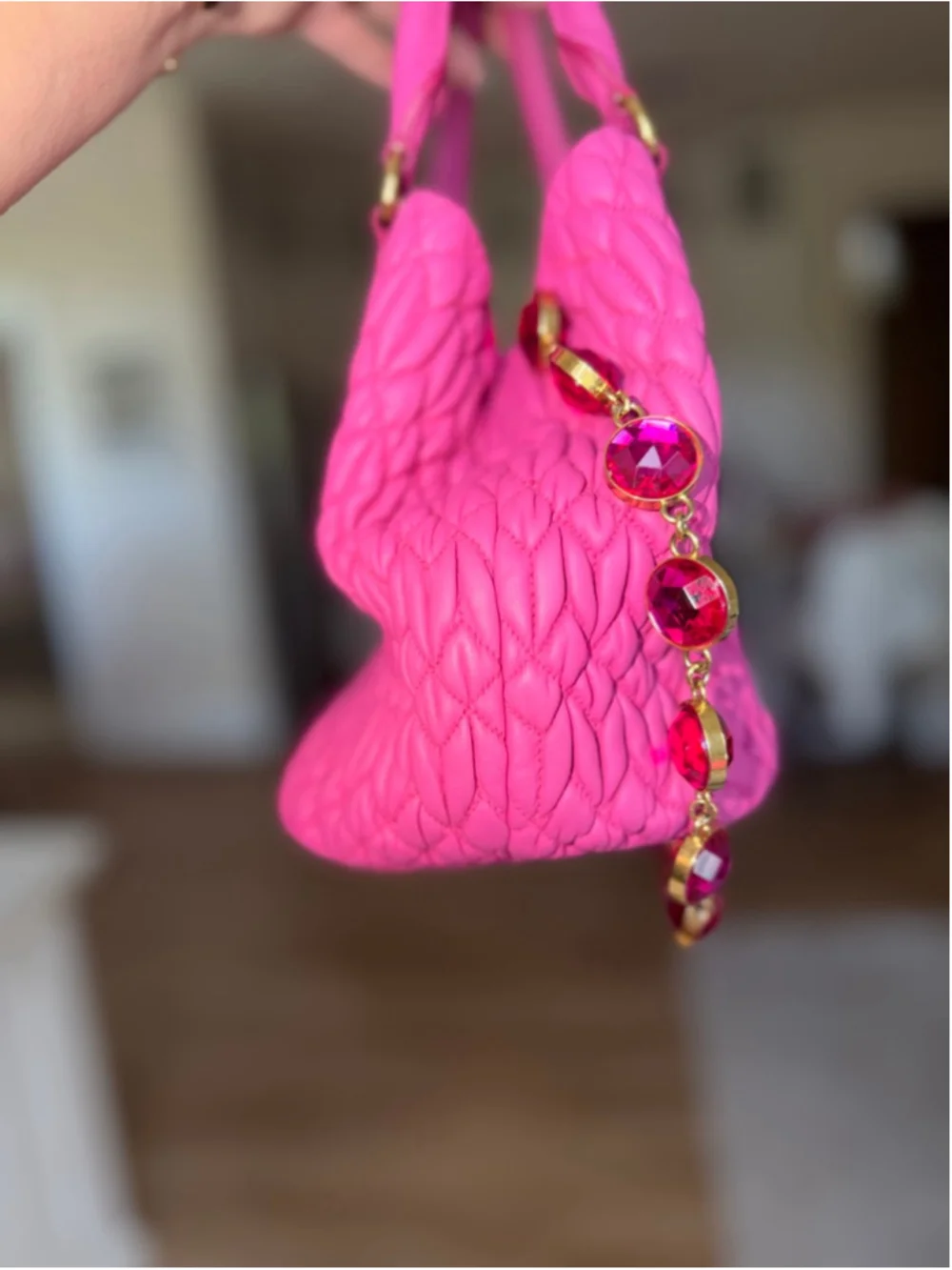 Miu Miu nappa crystal